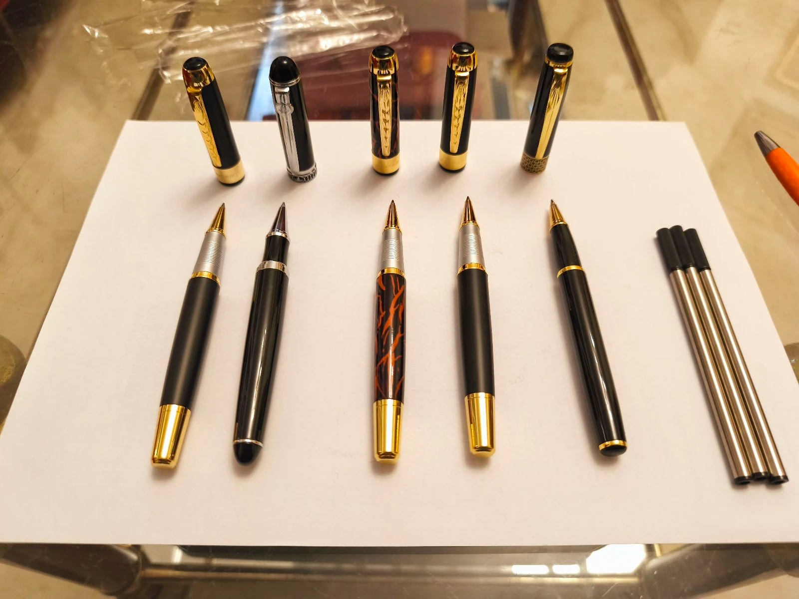 Five metallic gel ink pens – photo 8